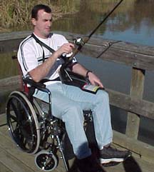 Pictures of Shelton Products StrikeFighter for the Wheel chair angler.